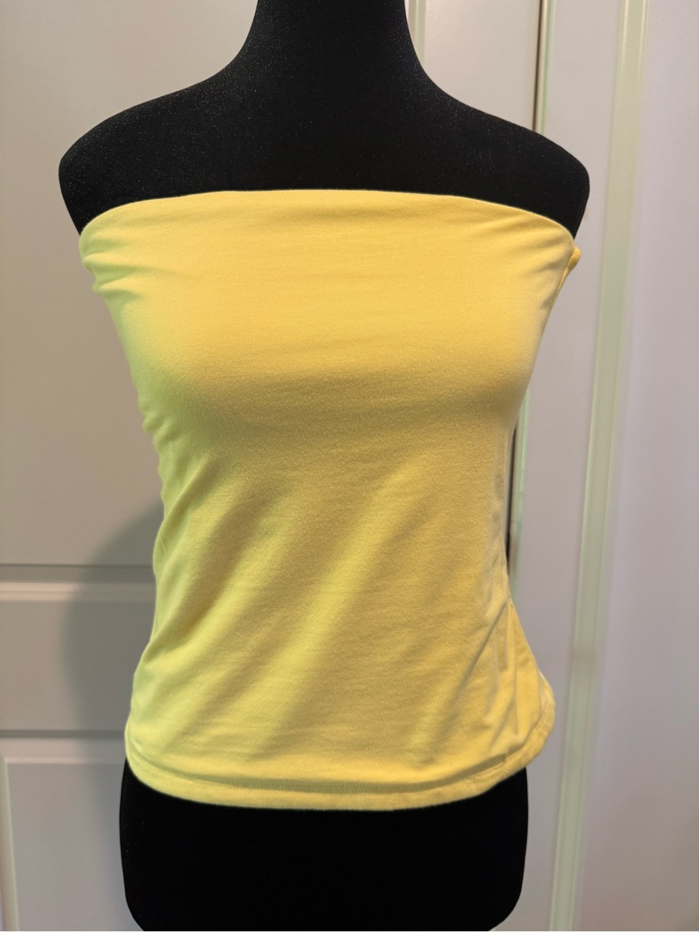 Banana Republic Yellow Strapless Tube Top